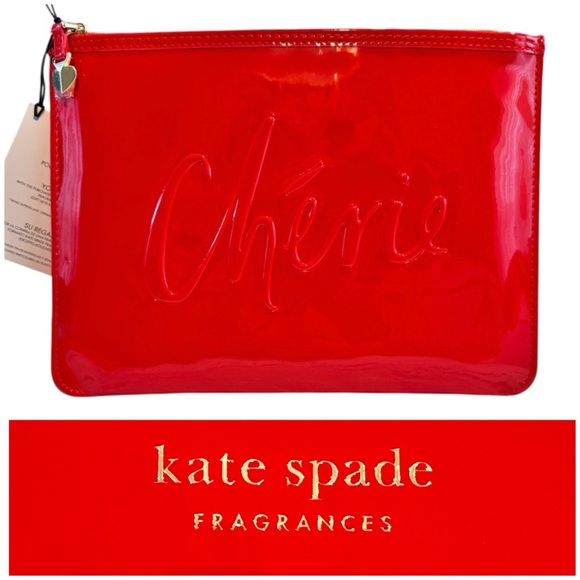 kate spade Handbags - Kate Spade Cherry Red Cosmetic Bag NWT
